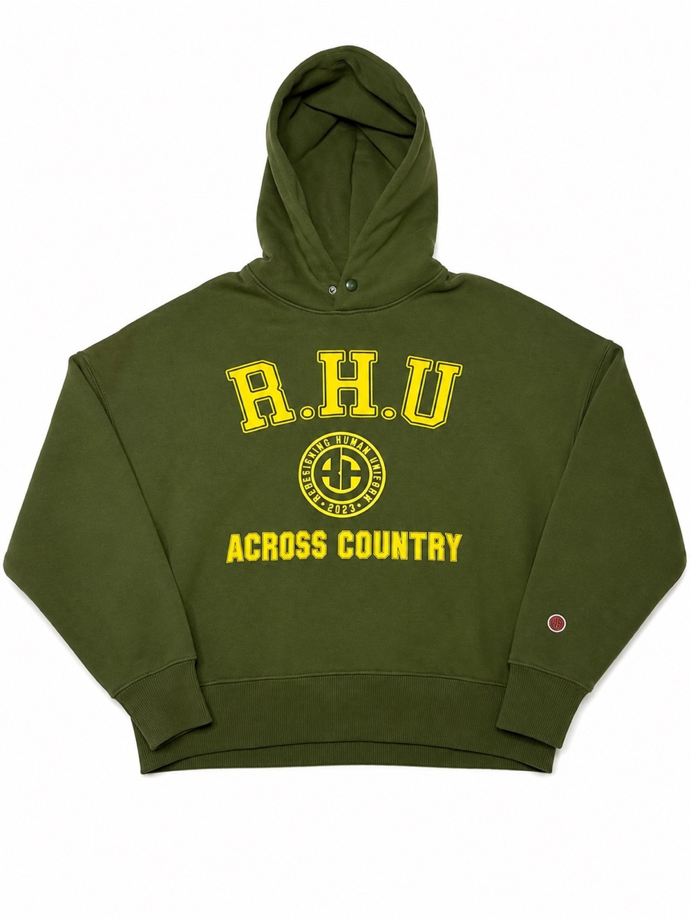 Zara x Rhuigi Villaseñor Hoodie Small Green RHU Across Country Redesigning Human